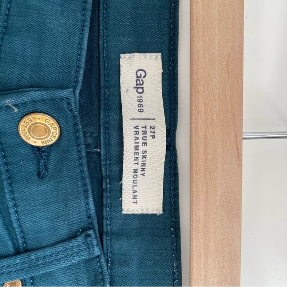 Gap True Skinny jeans in Sculpt, teal - Picture 3 of 5